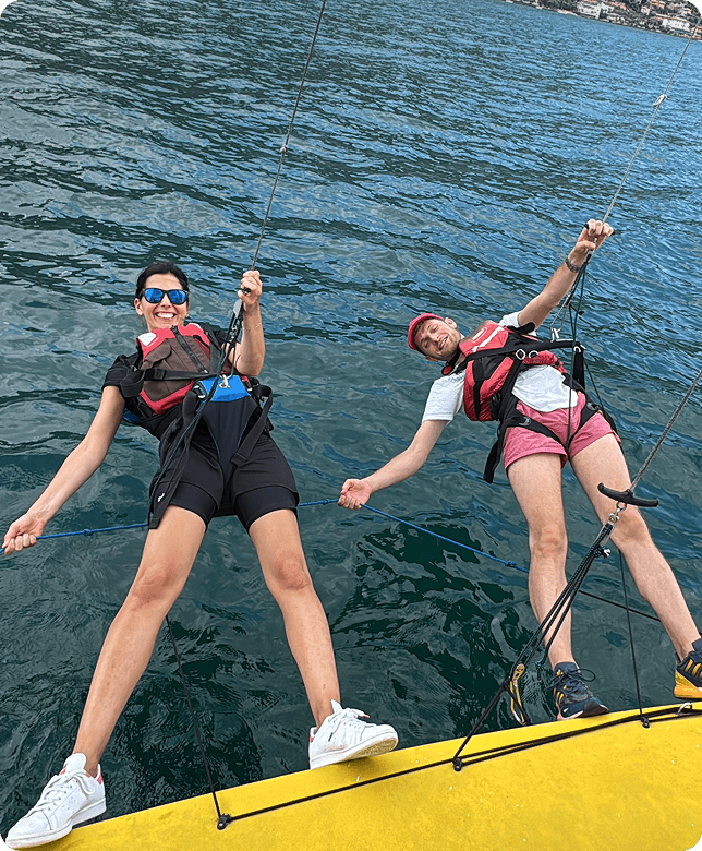 Una regata sul Lago di Garda